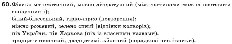 Українська мова 10 клас О.Б. Олiйник Задание 60