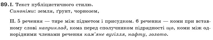 Українська мова 10 клас О.М. Біляєв та iн Задание 89