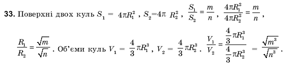Геометрiя 11 клас Погорєлов О.В. Задание 33