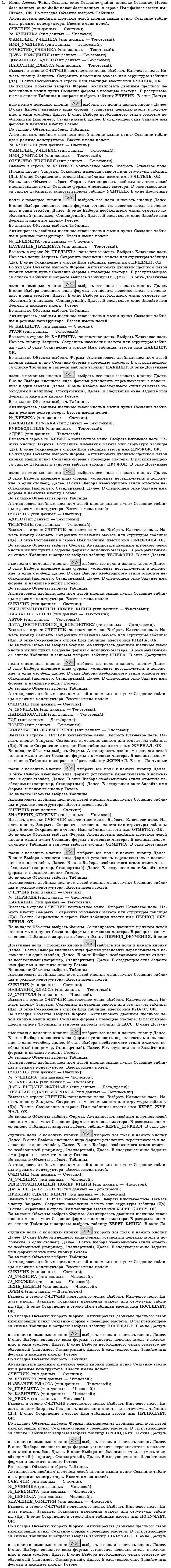 ГДЗ Информатика, 11 класс (для русских школ) И. Т. Зарецкая и др. Задание 1