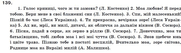 Українська мова 11 клас О.Б. Олiйник Задание 139