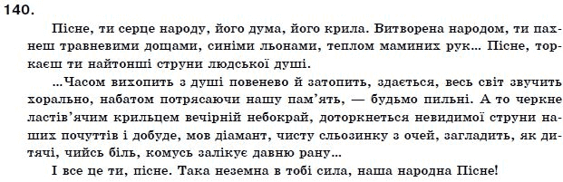 Українська мова 11 клас О.Б. Олiйник Задание 140