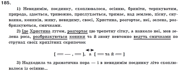 Українська мова 11 клас О.Б. Олiйник Задание 185