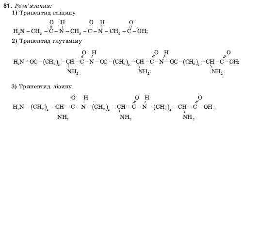 ГДЗ Хiмiя, 11 клас Н.М. Буринська, Л.П. Величко Задание 81