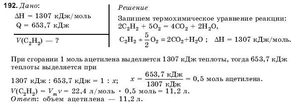 ГДЗ Химия, 11 класс (для русских школ) Н. Буринская Задание 192