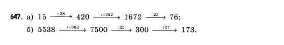 Математика 5 клас Янченко Г., Кравчук В. Задание 647