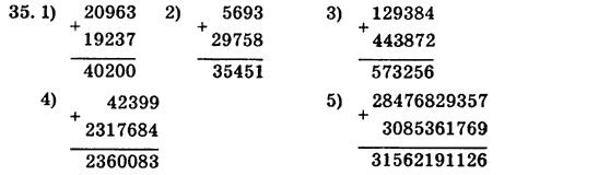Математика 5 клас. Сборник задач и заданий для тематического оценивания (для русских школ) Мерзляк А.Г., Полонский В.Б., Рабинович Е.М., Якир М.С. Вариант 35