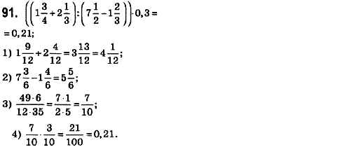 Математика 6 клас. Збірник задач і завдань для тематичного оцінювання Мерзляк А.Г., Номіровський Д,А., Полонський В.Б., Якір М.С. Вариант 91