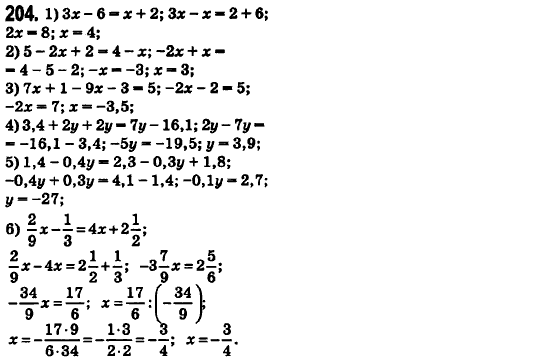 Математика 6 класс. Сборник задач и заданий для тематического оценивания (для русских школ) Мерзляк А.Г., Полонский В.Б., Рабинович Е.М., Якир М.С. Вариант 204