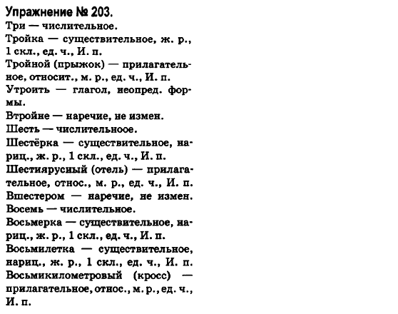 Русский язык 6 класс Быкова Е., Давидюк Л., Стативка В. Задание 203