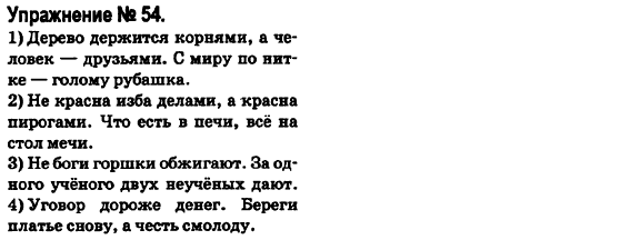 Русский язык 6 класс Быкова Е., Давидюк Л., Стативка В. Задание 54