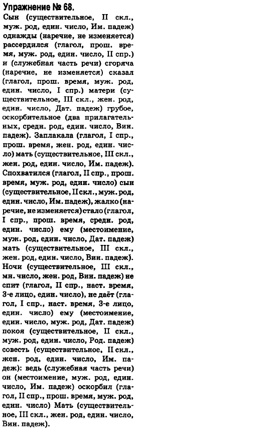 Русский язык 6 класс Быкова Е., Давидюк Л., Стативка В. Задание 68