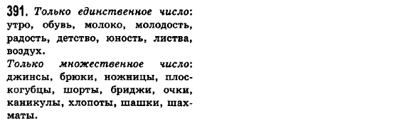 Русский язык 6 класс Баландина Н.Ф., Дегтярёва К.В., Лебеденко С.О. Задание 391