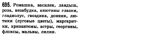 Русский язык 6 класс Баландина Н.Ф., Дегтярёва К.В., Лебеденко С.О. Задание 695