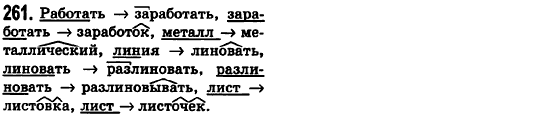 Русский язык 6 класс Баландина Н.Ф., Дегтярёва К.В., Лебеденко С.О. Задание 261