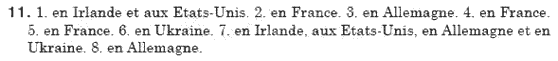 Французька мова, 6 клас Ю.М. Клименко Задание 11