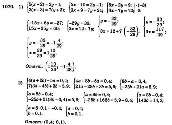 Алгебра (для русских школ) Истер О.С. Задание 1070
