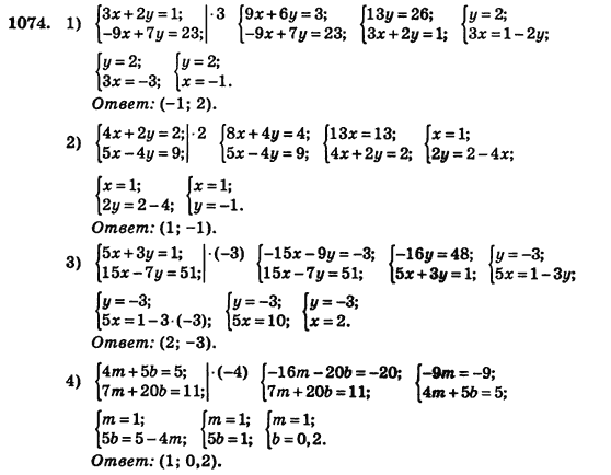 Алгебра (для русских школ) Истер О.С. Задание 1074