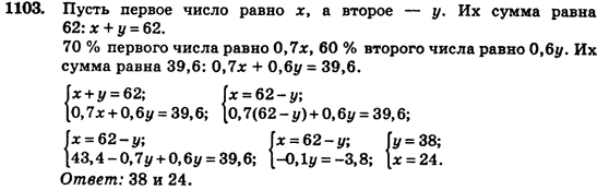 Алгебра (для русских школ) Истер О.С. Задание 1103