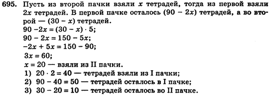 Алгебра (для русских школ) Истер О.С. Задание 695