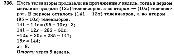 Алгебра (для русских школ) Истер О.С. Задание 736