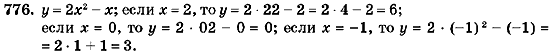 Алгебра 7 класс (для русских школ) Кравчук В.Р., Янченко Г.М. Задание 776