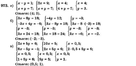 Алгебра 7 класс (для русских школ) Кравчук В.Р., Янченко Г.М. Задание 973