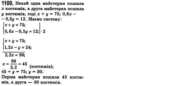 Алгебра 7 клас Мерзляк А., Полонський В., Якiр М. Задание 1100
