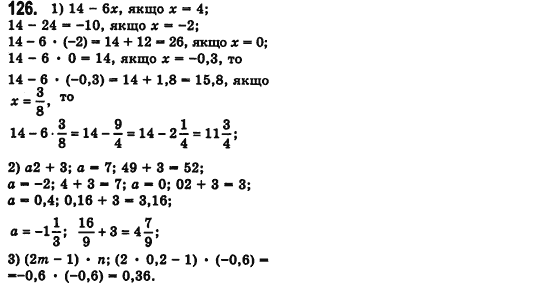 Алгебра 7 клас Мерзляк А., Полонський В., Якiр М. Задание 126