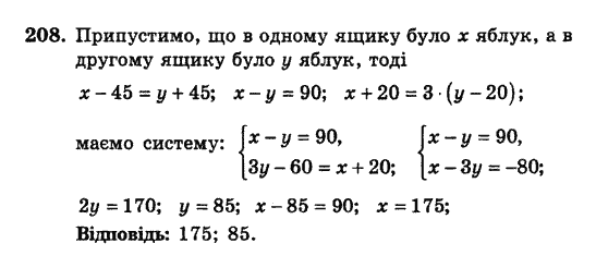 Алгебра. Збірник задач і завдань для тематичного оцінювання Мерзляк А.Г., Полонський В.Б., Рабінович Ю.М., Якір М.С. Вариант 208