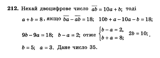 Алгебра. Збірник задач і завдань для тематичного оцінювання Мерзляк А.Г., Полонський В.Б., Рабінович Ю.М., Якір М.С. Вариант 212