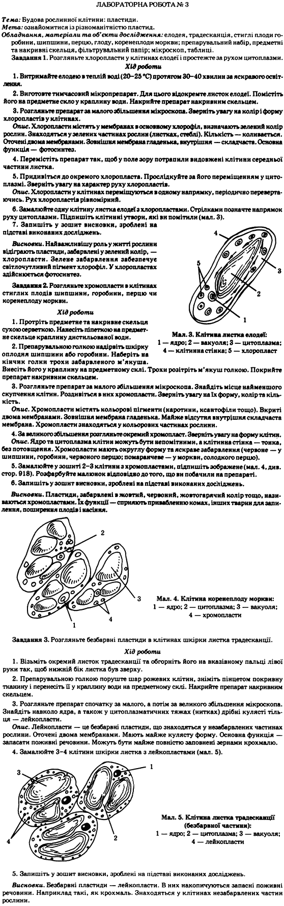 Біологія 7 клас М.М. Мусієнко, П.С. Славний, П.Г. Балан Задание 3