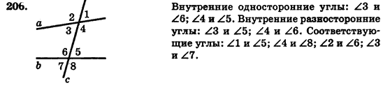 Геометрия 7 класс (для русских школ) Истер А.С. Задание 206