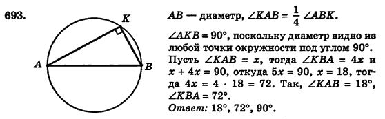 Геометрия 7 класс (для русских школ) Истер А.С. Задание 693