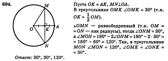 Геометрия 7 класс (для русских школ) Истер А.С. Задание 694