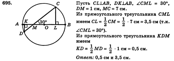 Геометрия 7 класс (для русских школ) Истер А.С. Задание 695