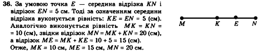 Геометрія 7клас Мерзляк А.Г., Полонський В.Б., Якір М.С. Задание 36