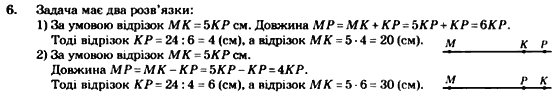 Геометрія 7 клас. Збірник задач і завдань для тематичного оцінювання Мерзляк А.Г., Полонський В.Б., Рабінович Ю.М., Якір М.С. Вариант 6