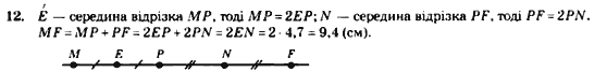 Геометрія 7 клас. Збірник задач і завдань для тематичного оцінювання Мерзляк А.Г., Полонський В.Б., Рабінович Ю.М., Якір М.С. Вариант 12