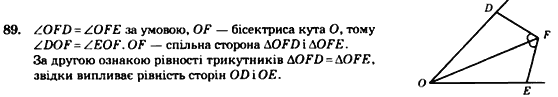 Геометрія 7 клас. Збірник задач і завдань для тематичного оцінювання Мерзляк А.Г., Полонський В.Б., Рабінович Ю.М., Якір М.С. Вариант 89