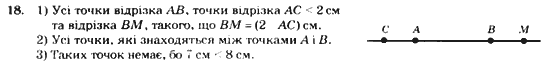 Геометрія 7 клас. Збірник задач і завдань для тематичного оцінювання Мерзляк А.Г., Полонський В.Б., Рабінович Ю.М., Якір М.С. Вариант 18