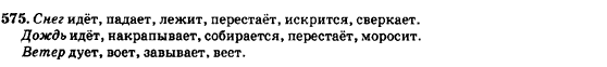 Русский язык 7 класс Баландина Н.Ф., Дехтярёва К.В., Лебеденко С.А. Задание 575