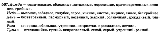 Русский язык 7 класс Баландина Н.Ф., Дехтярёва К.В., Лебеденко С.А. Задание 597