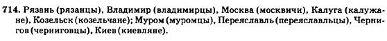 Русский язык 7 класс Баландина Н.Ф., Дехтярёва К.В., Лебеденко С.А. Задание 714