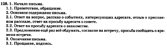 Русский язык 7 класс Баландина Н.Ф., Дехтярёва К.В., Лебеденко С.А. Задание 128