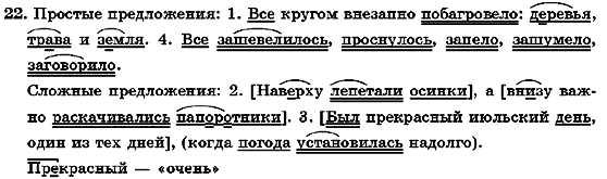 Русский язык 7 класс Михайловская Г.А., Пашковская Н.А., Корсаков В.А., Барабашова Е.В. Задание 22