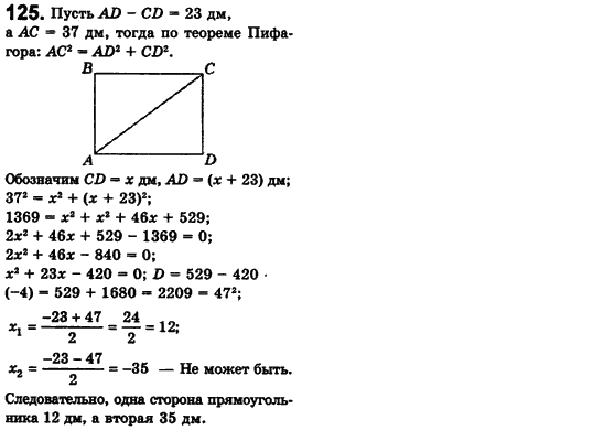 Алгебра 8 класс (для русских школ) Истер А.С. Вариант 125