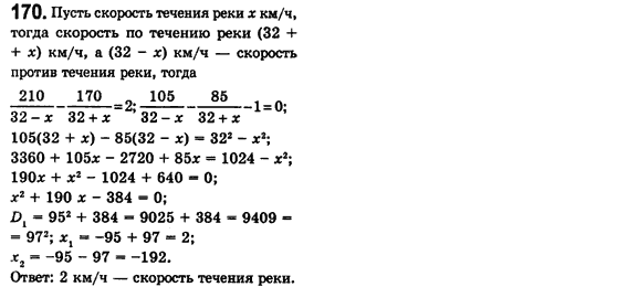 Алгебра 8 класс (для русских школ) Истер А.С. Вариант 170