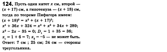 Алгебра 8 класс (для русских школ) Истер А.С. Вариант 124
