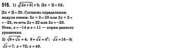 Алгебра 8 класс (для русских школ) Истер А.С. Задание 516